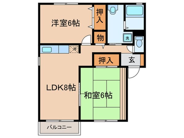 セピアコ－トＢの物件間取画像